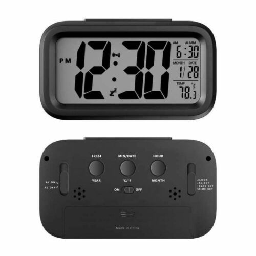 iTEQ Battery Operated LCD Display Digital Smart Alarm Clock Snooze Blight Temperature iTEQ Battery Operated LCD Display Digital Smart Alarm Clock Snooze Blight Temperature